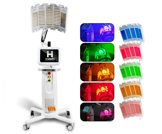 LED PDT Light Therapy Machine 5 Color Skin Rejuvenation Healing System ...